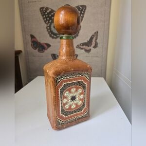 Vintahe Leather Wrapped Decanter